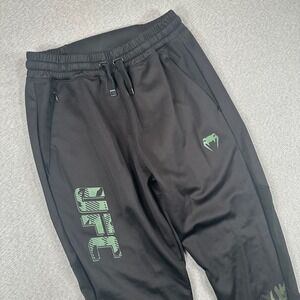 Venum UFC Jogger Pants Mens L Black Green Authentic Fight Week Training